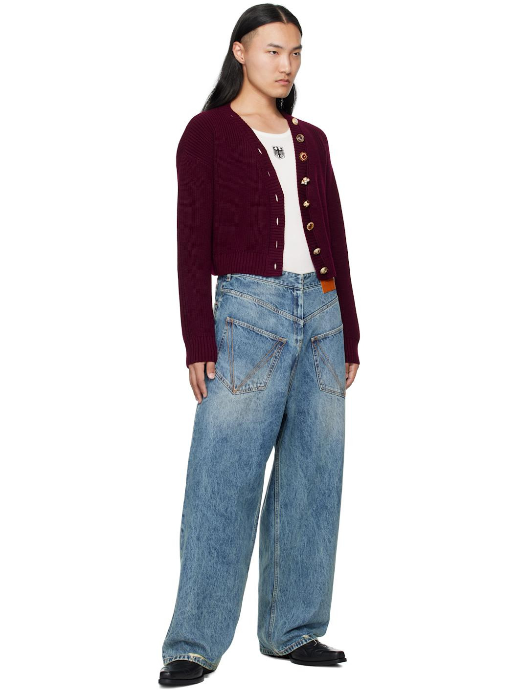 Blue Back to Front Jeans - 4