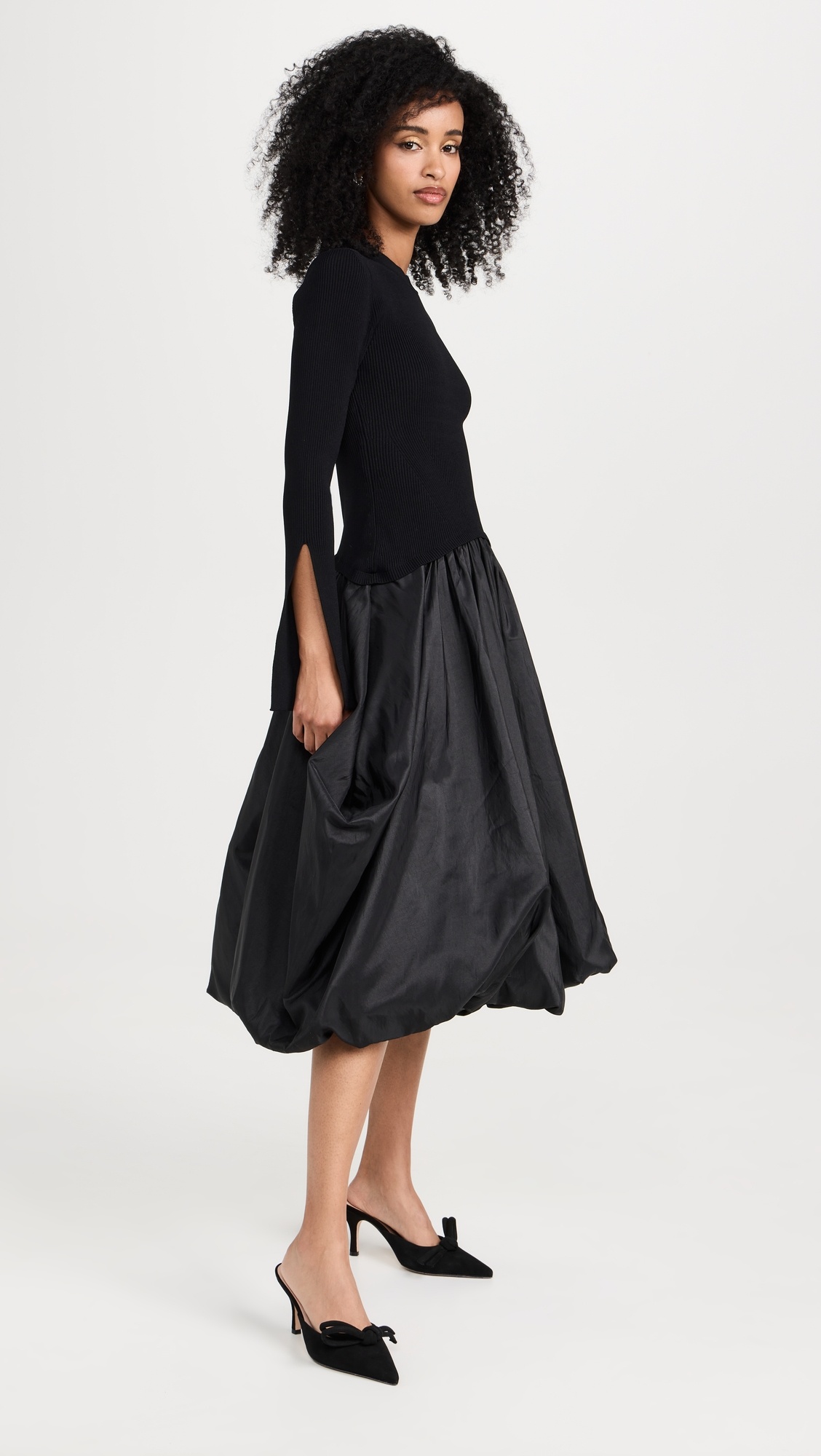 Kenlie Mock Neck Midi Dress - 3