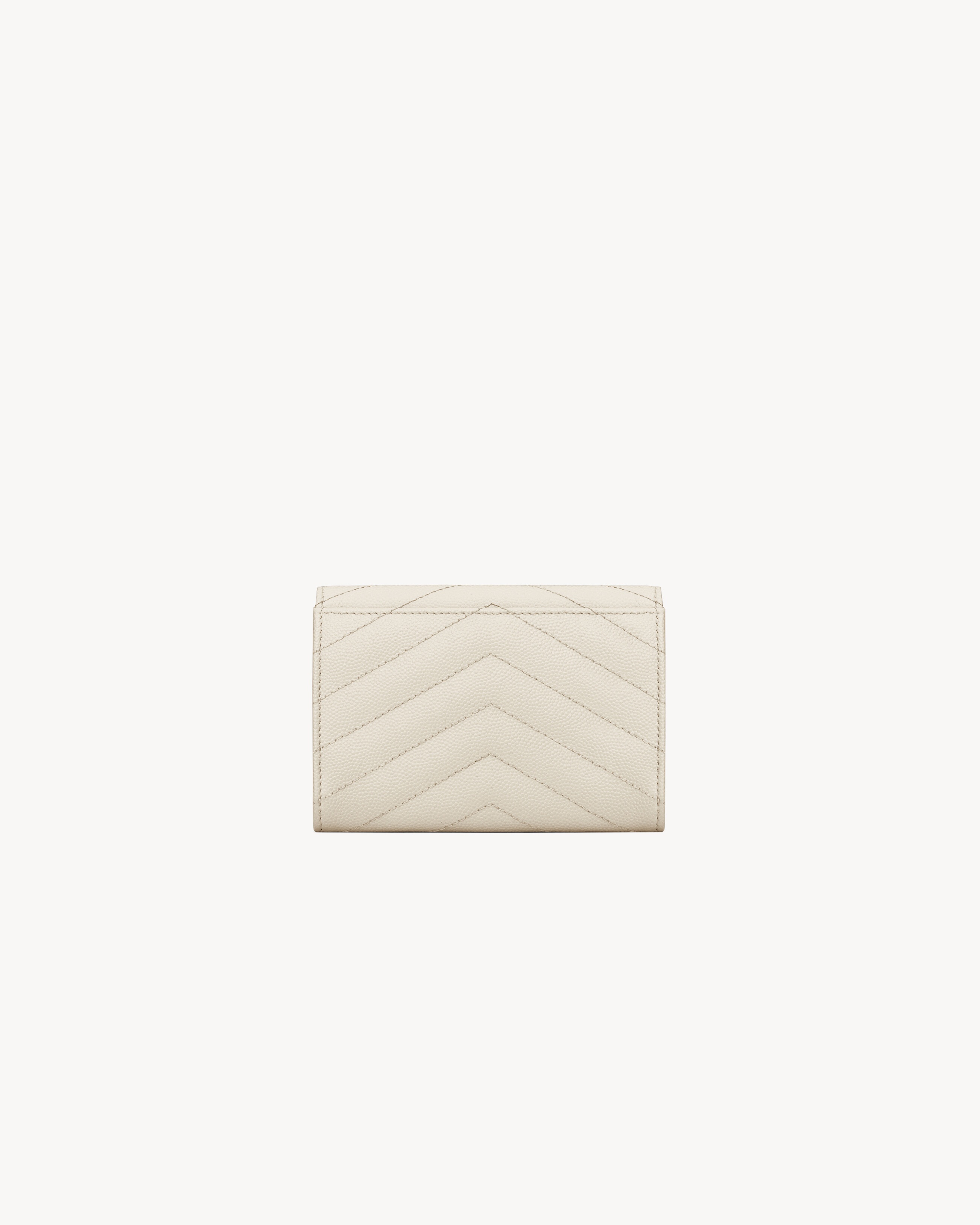 CASSANDRE MATELASSÉ SMALL ENVELOPE WALLET IN GRAIN DE POUDRE LEATHER - 2
