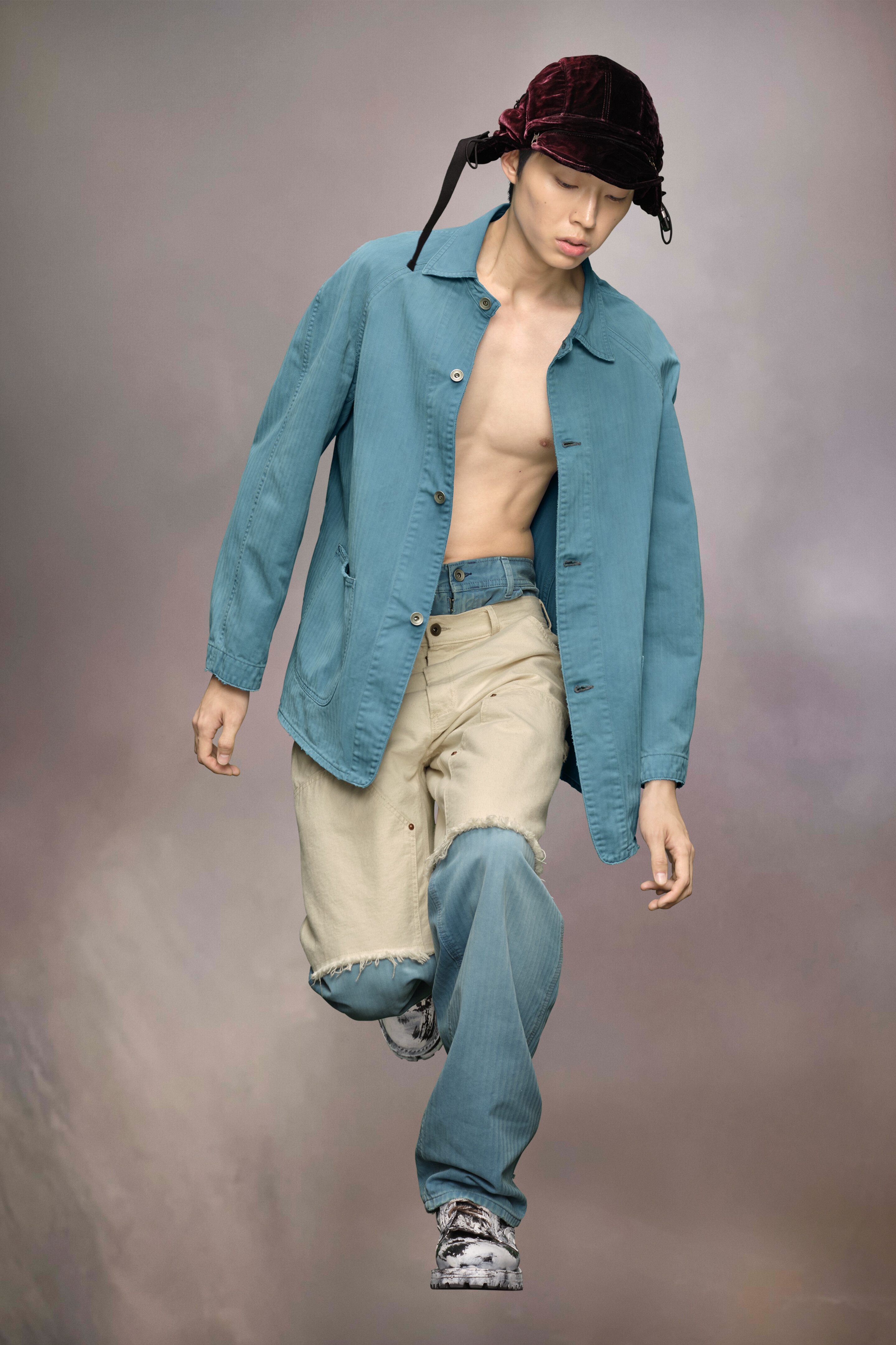 Denim caban jacket - 3