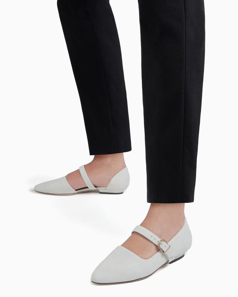 LEATHER BALLERINAS WITH STRAP 7