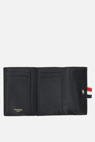 Thom Browne PEBBLE GRAIN LEATHER COMPACT WALLET outlook