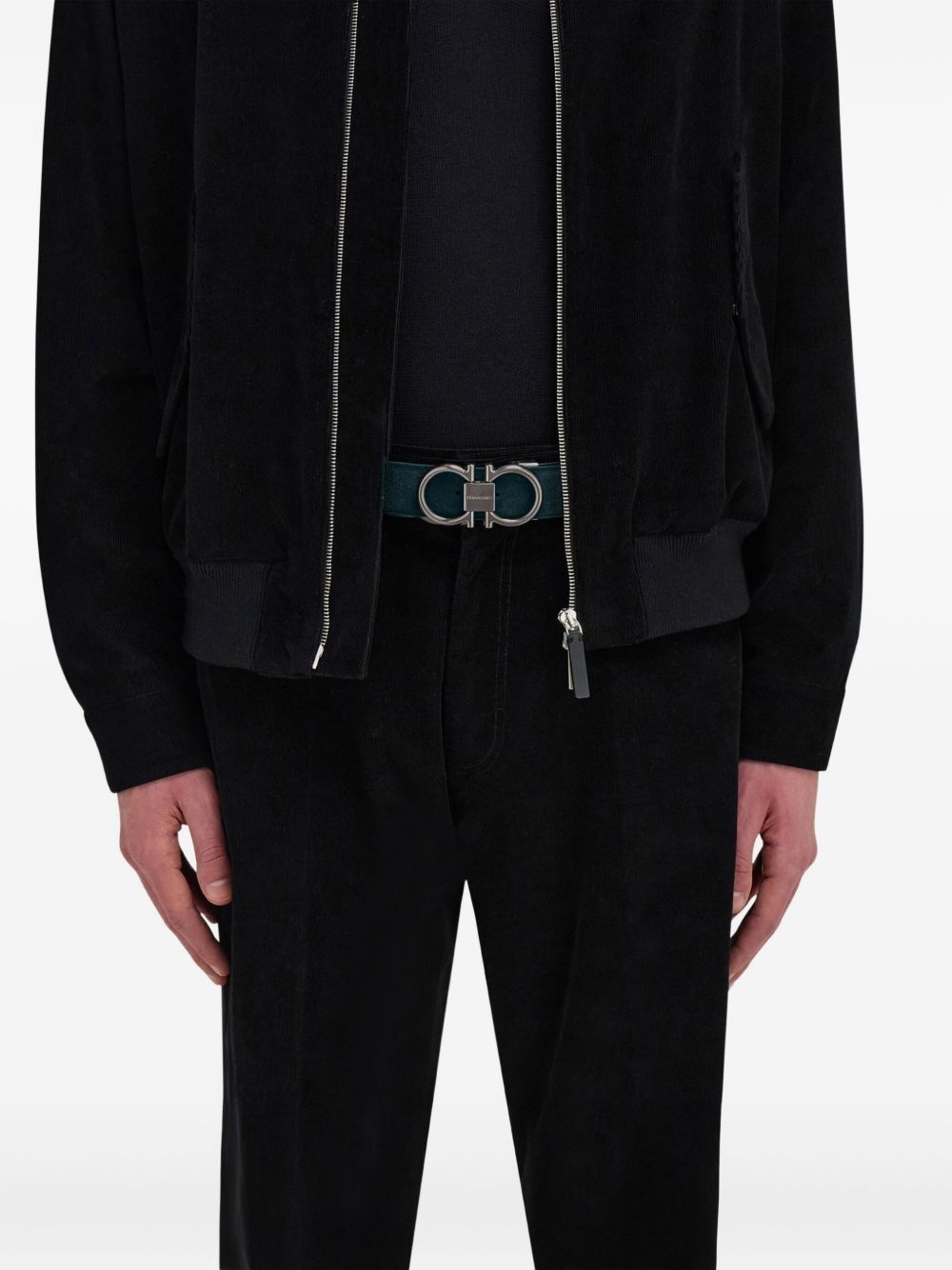 Gancini suede belt - 3