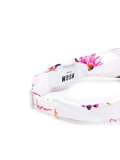 MSGM floral-print visor cap outlook