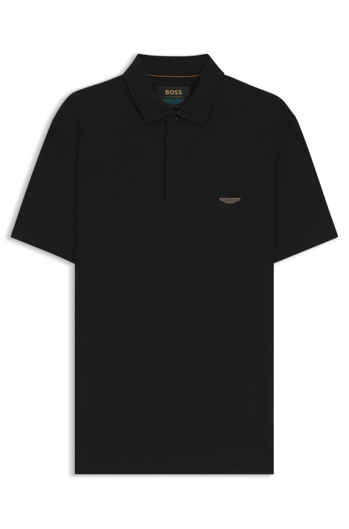 BOSS X ASTON MARTIN POLO SHIRT IN COTTON AND SILK - 1