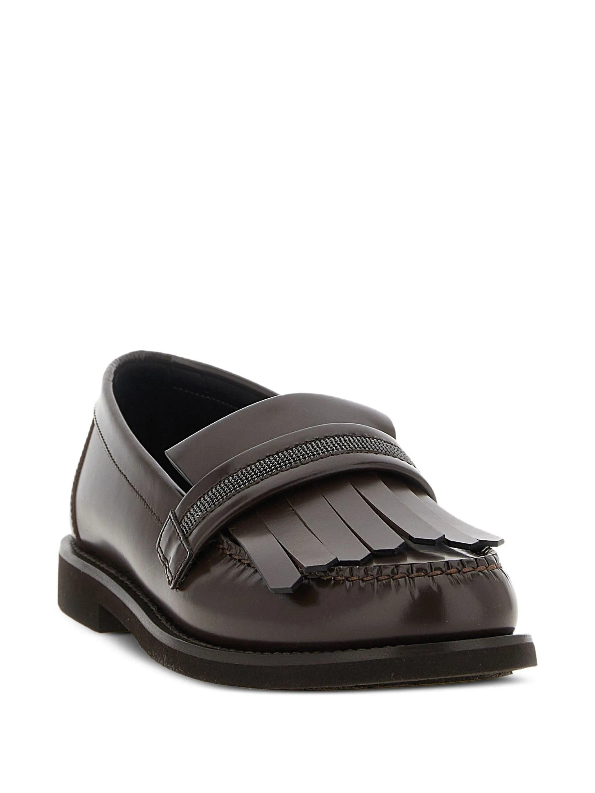 Brunello Cucinelli Monili Fringed Loafers - 4