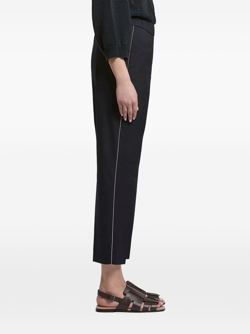 side-stripe pressed-crease trousers 3