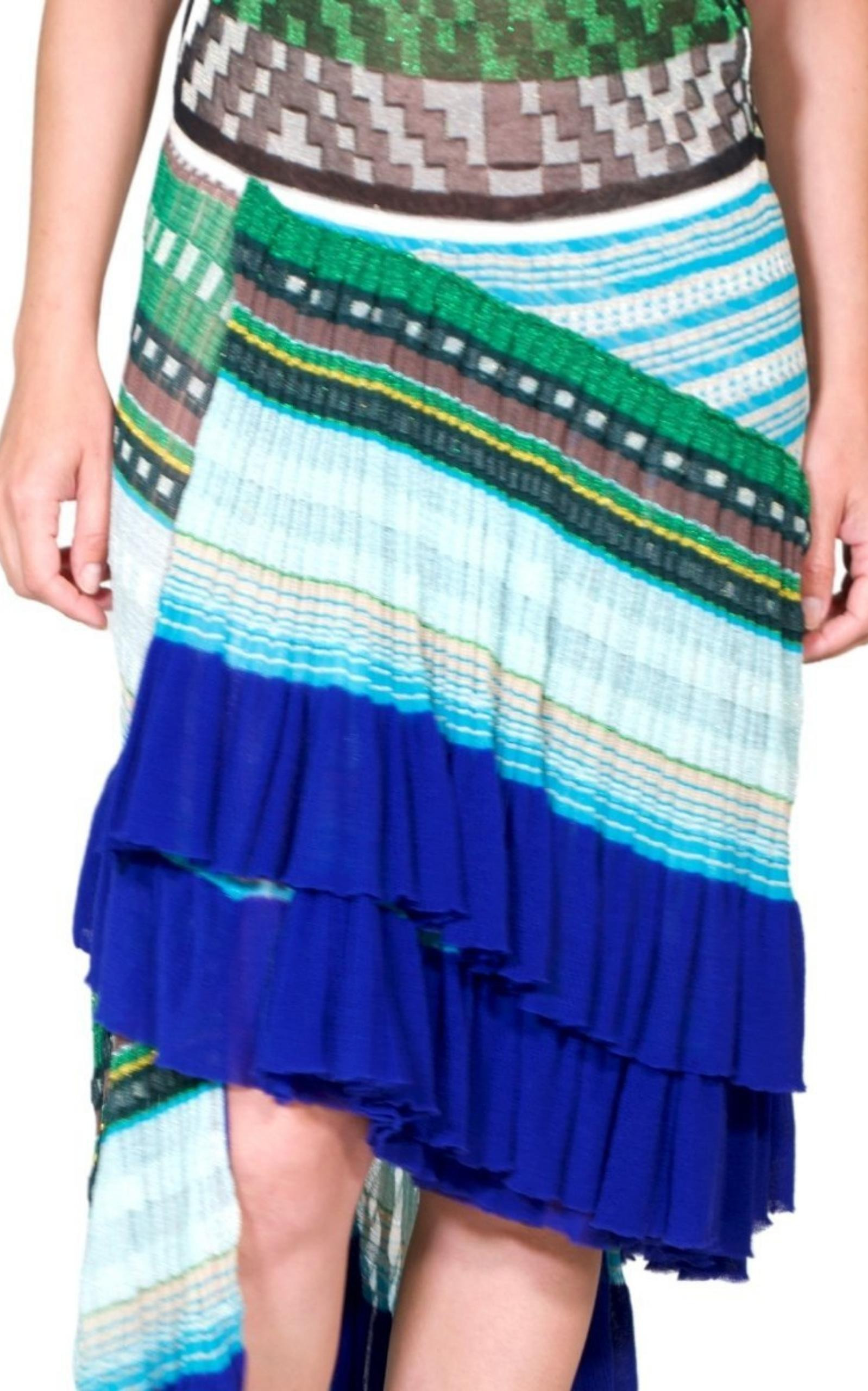 Roude Ruffled Crochet Knit Dress - 5