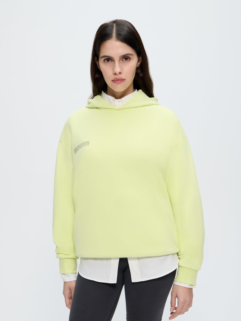 PANGAIA Womens 365 Midweight Hoodie - Soft Lime outlook