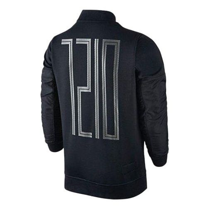 Jordan Air Jordan Numeric Pattern Casual Sports Jacket Black 777500-010 outlook