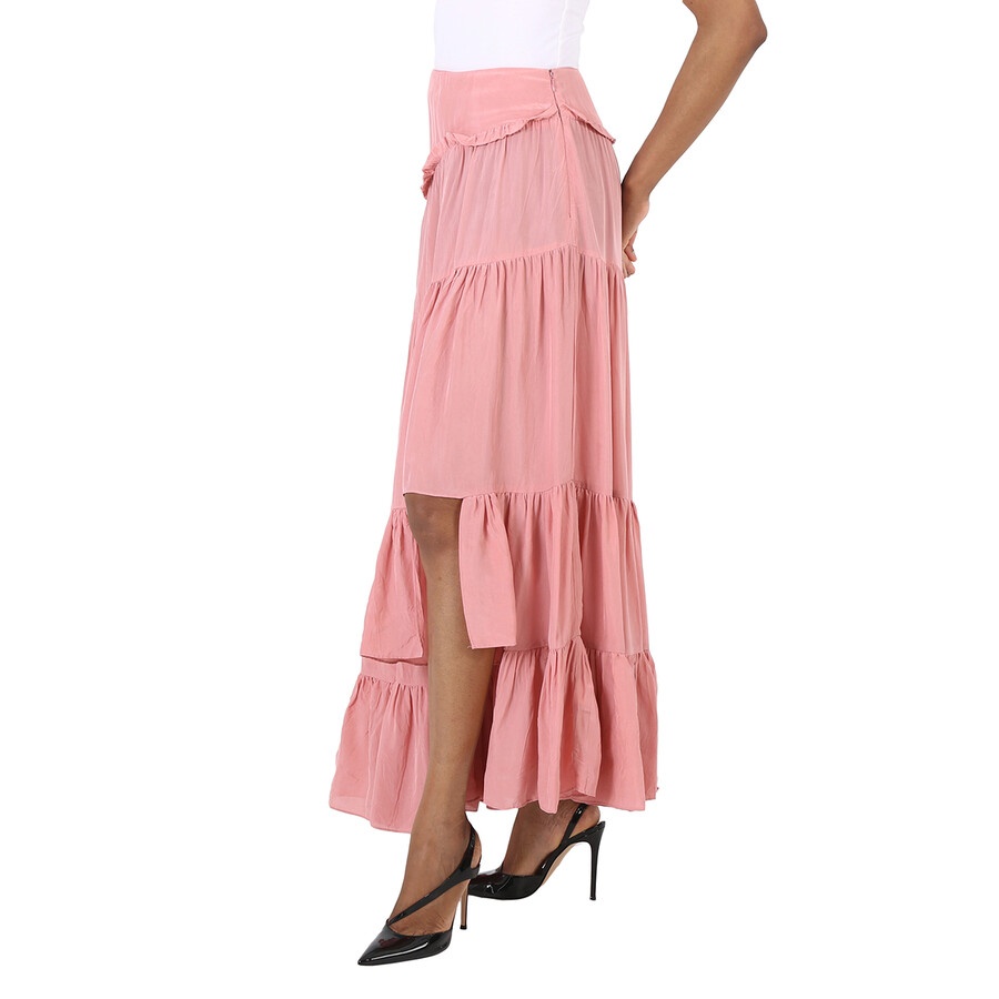3.1 Phillip Lim Ladies Dusty Pink Full Gathered Asymmetrical Skirt - 4