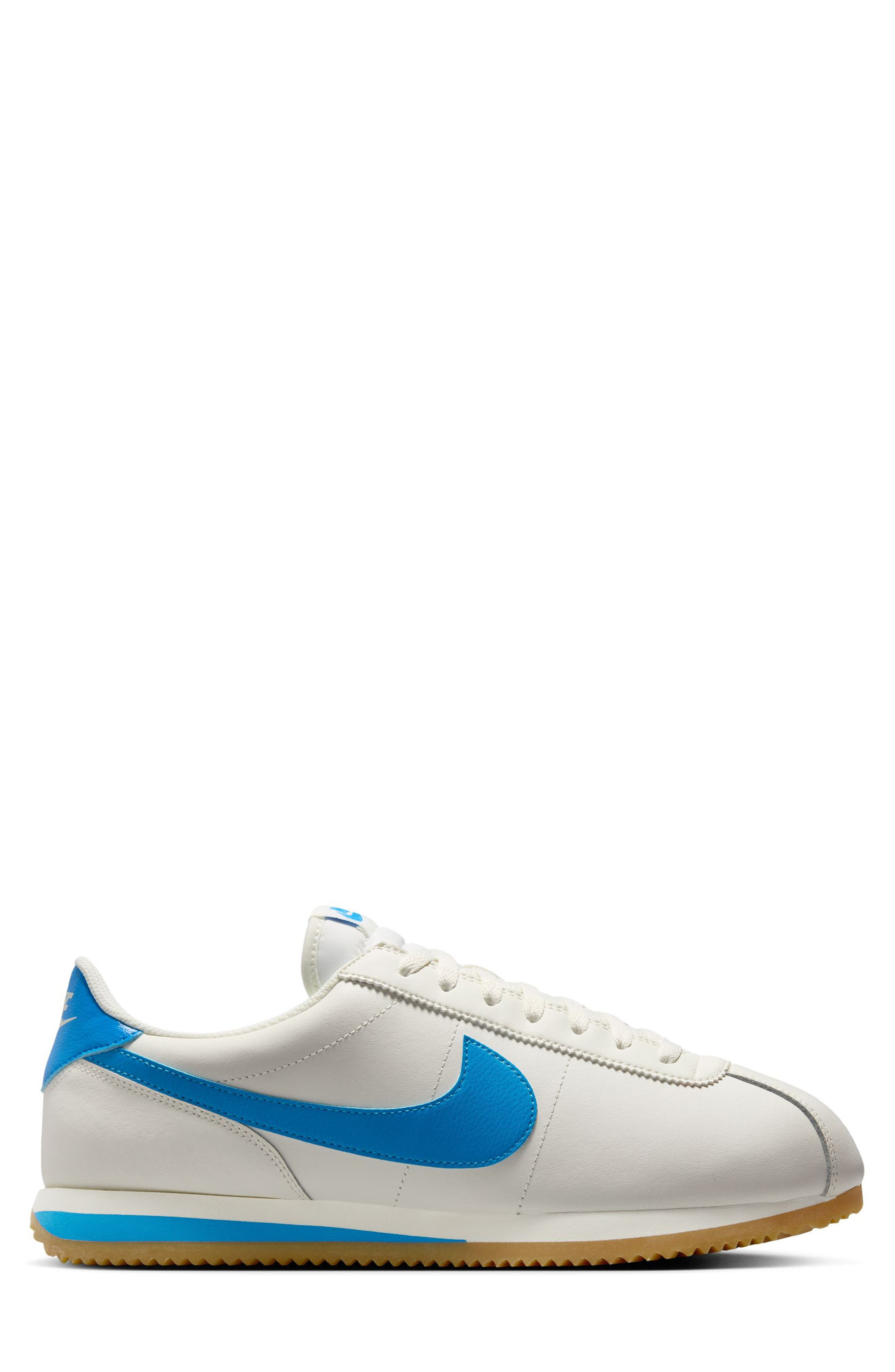 Nike Cortez Sneaker in Sail/Photo Blue/Gum Yellow at Nordstrom - 2