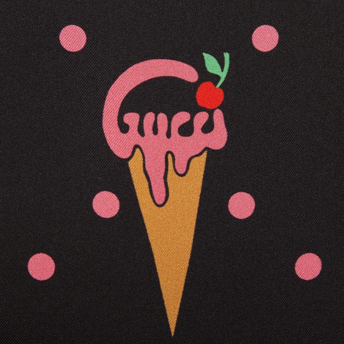 Silk short with Gucci ice cream print - 4