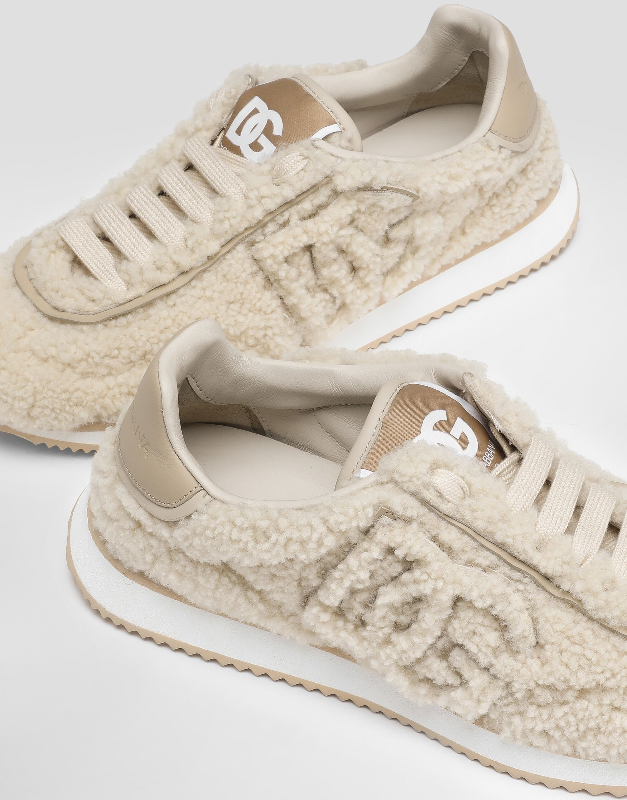 DG Cushion sheepskin sneakers - 4