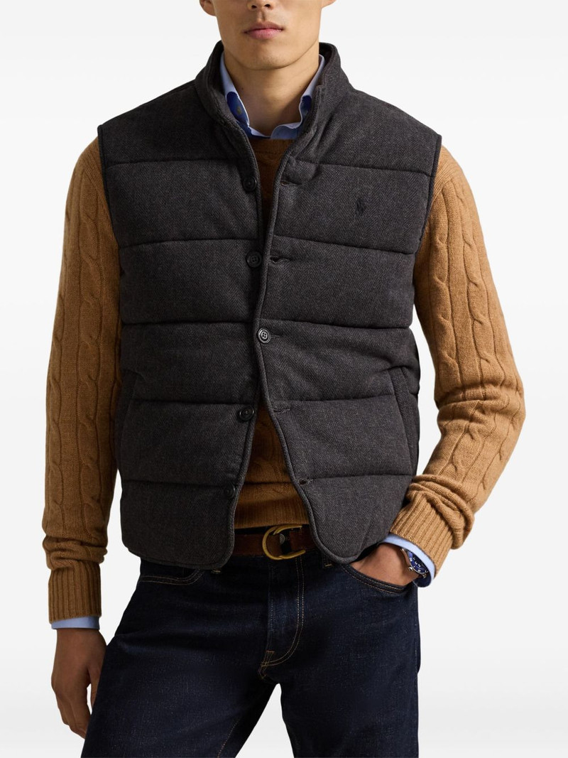 herringbone-pattern gilet 3