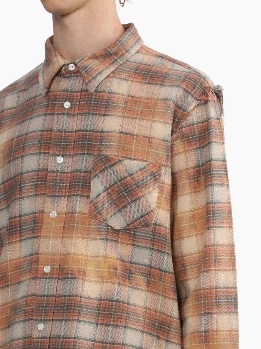 check-pattern shirt - 5