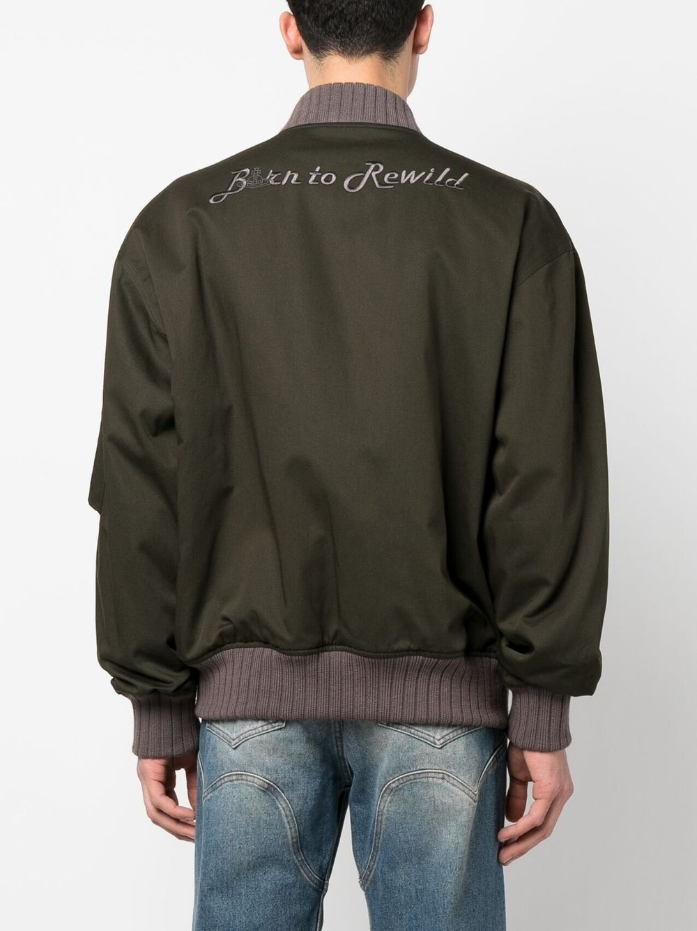 embroidered bomber jacket - 4