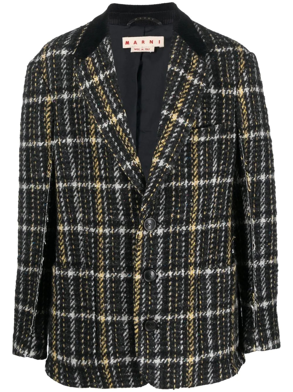 plaid-check print blazer - 1