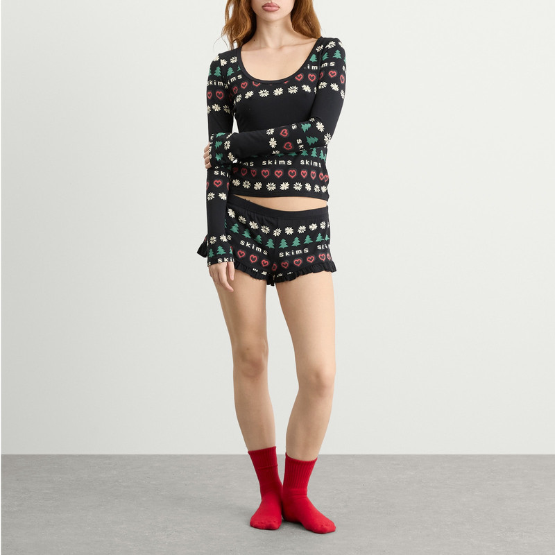 SKIMS SKIMS x CPFM Sleep Scoop Neck Top & Short Sleep Set outlook