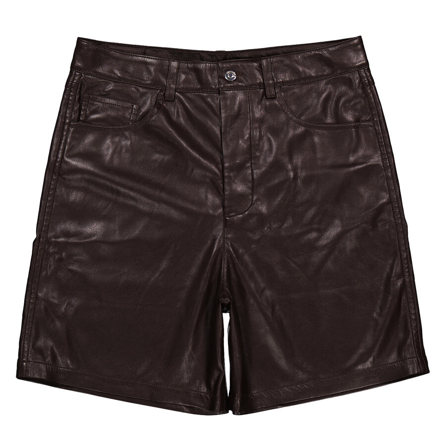 Nanushka Novan Leather Shorts - 5