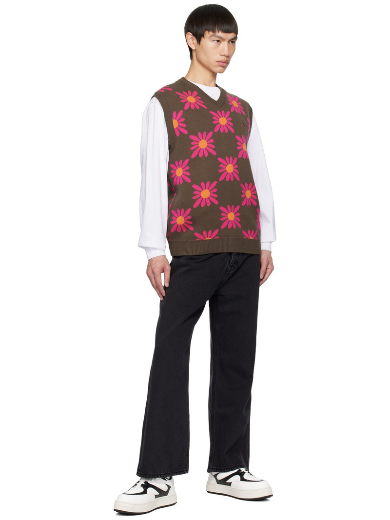 AWAKE NY Brown Floral Vest outlook