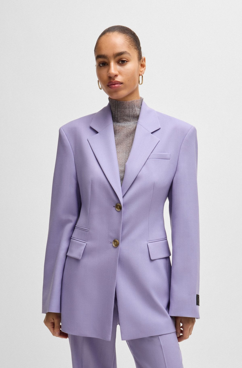 SLIM-FIT JACKET IN WOOL TWILL 2