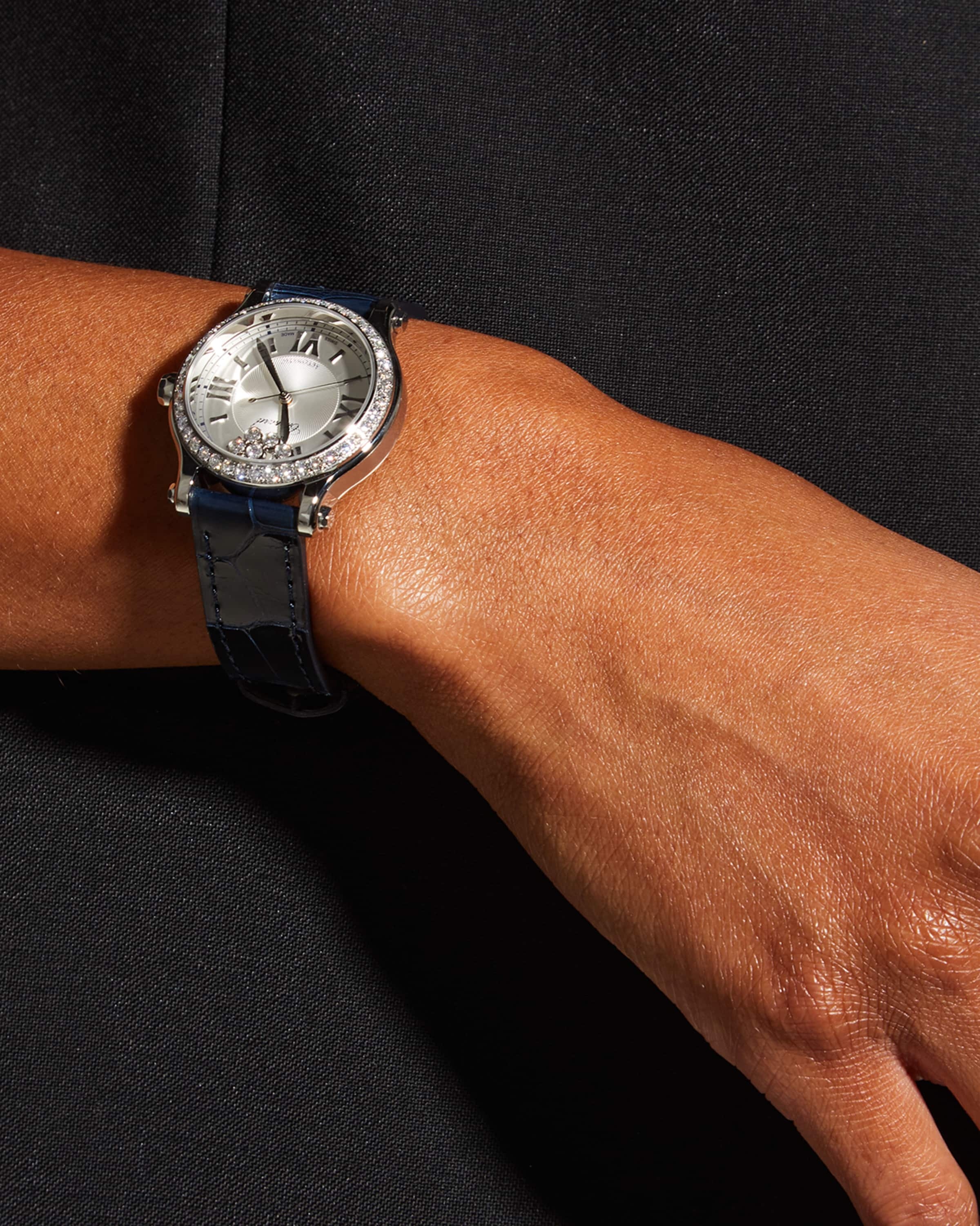 Happy Sport 33mm Stainless Steel Diamond Bezel Watch - 2