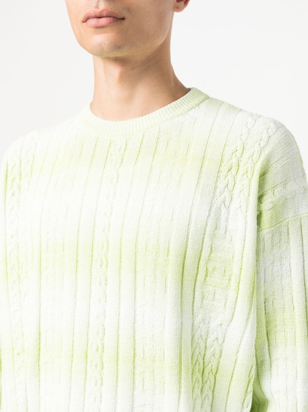 braid-detailed cotton sweatshirt - 5
