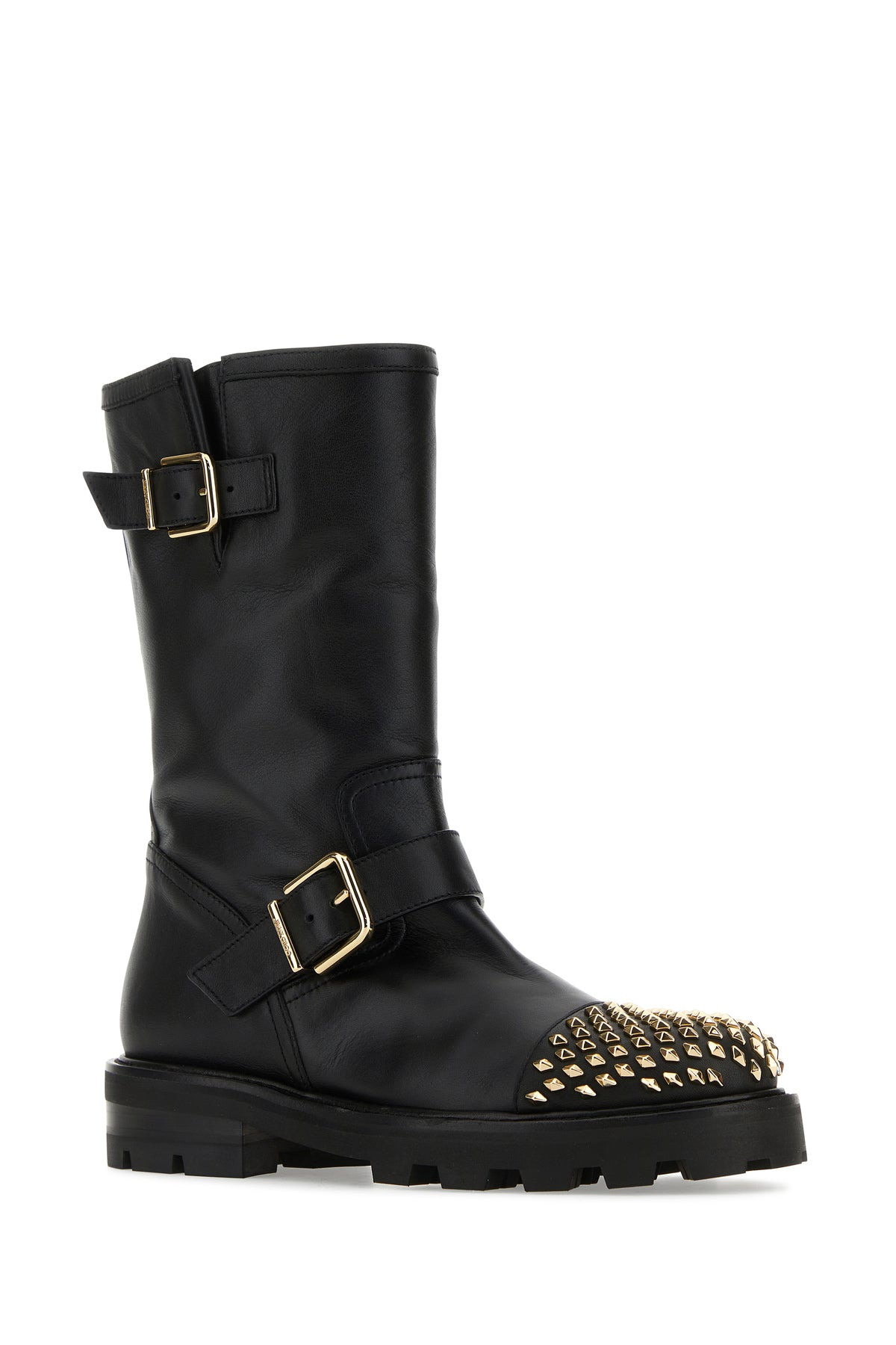 Black leather Biker II boots - 2