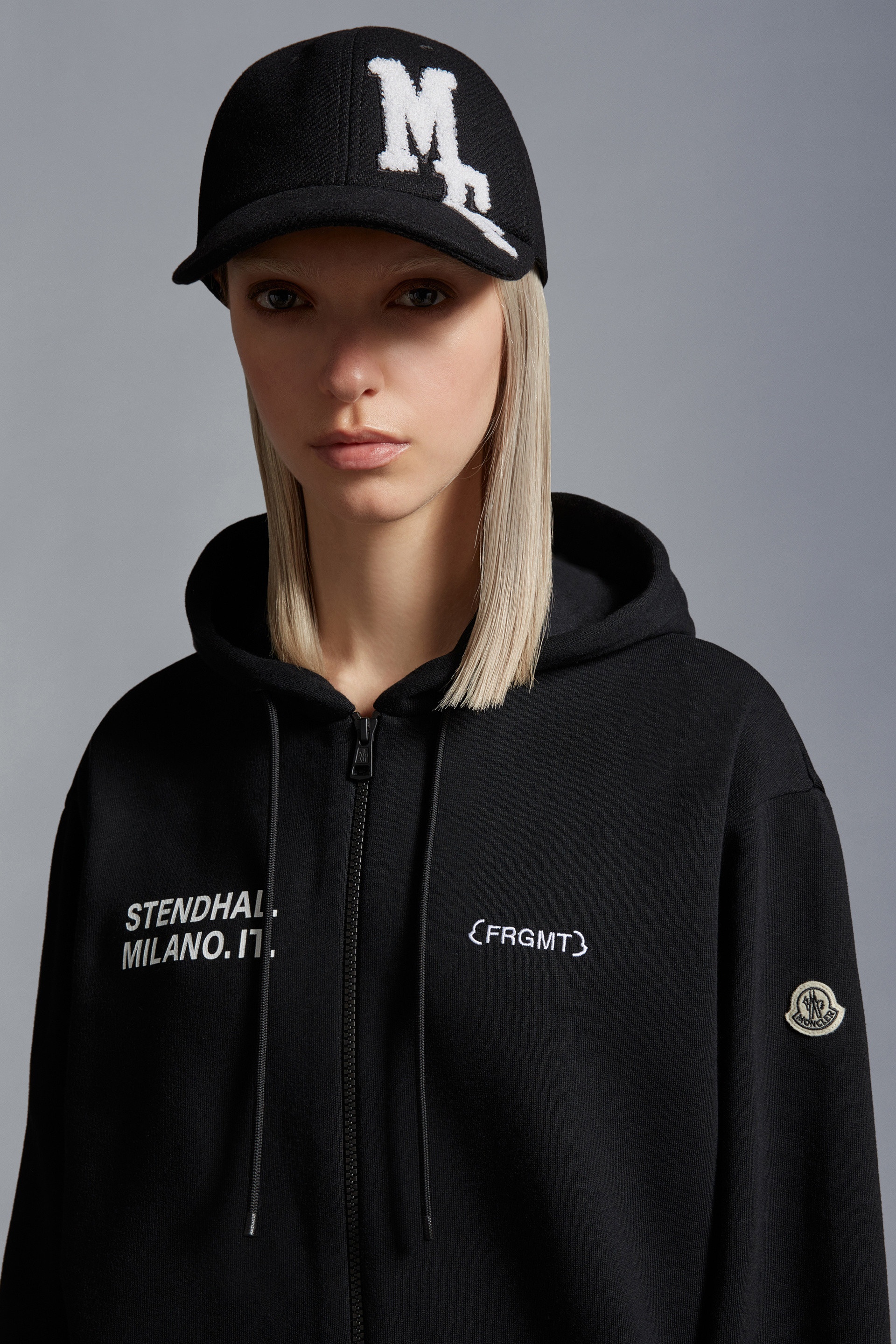パーカー・フーディ MONCLER | Logo Motif Zip-Up Hoodie Moncler Logo Motif Zip-Up Hoodie | REVERSIBLE