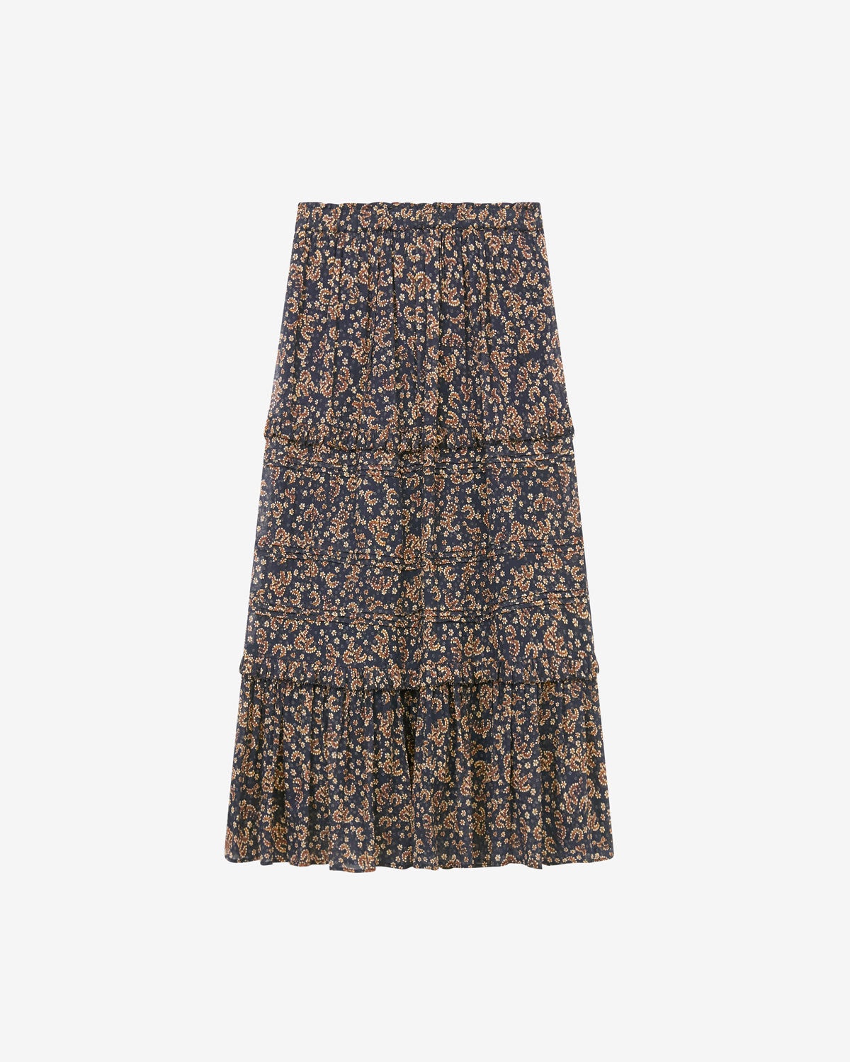 スカート MARANT ETOILE 'Diya' skirt MARANT ÉTOILE Diya tiered printed cotton-voile midi skirt