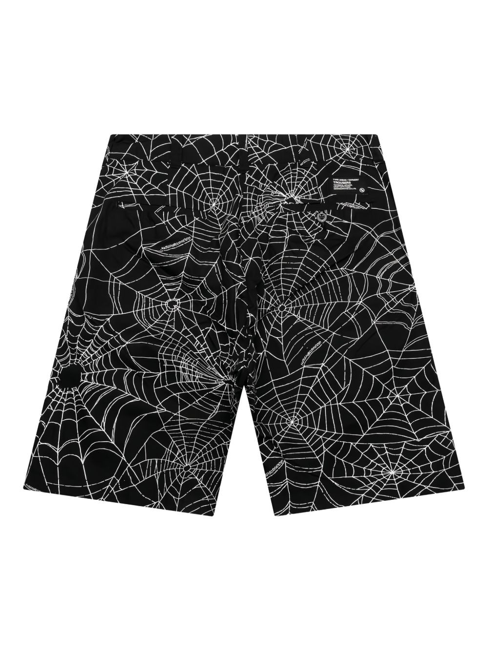 spiderweb-print shorts - 2
