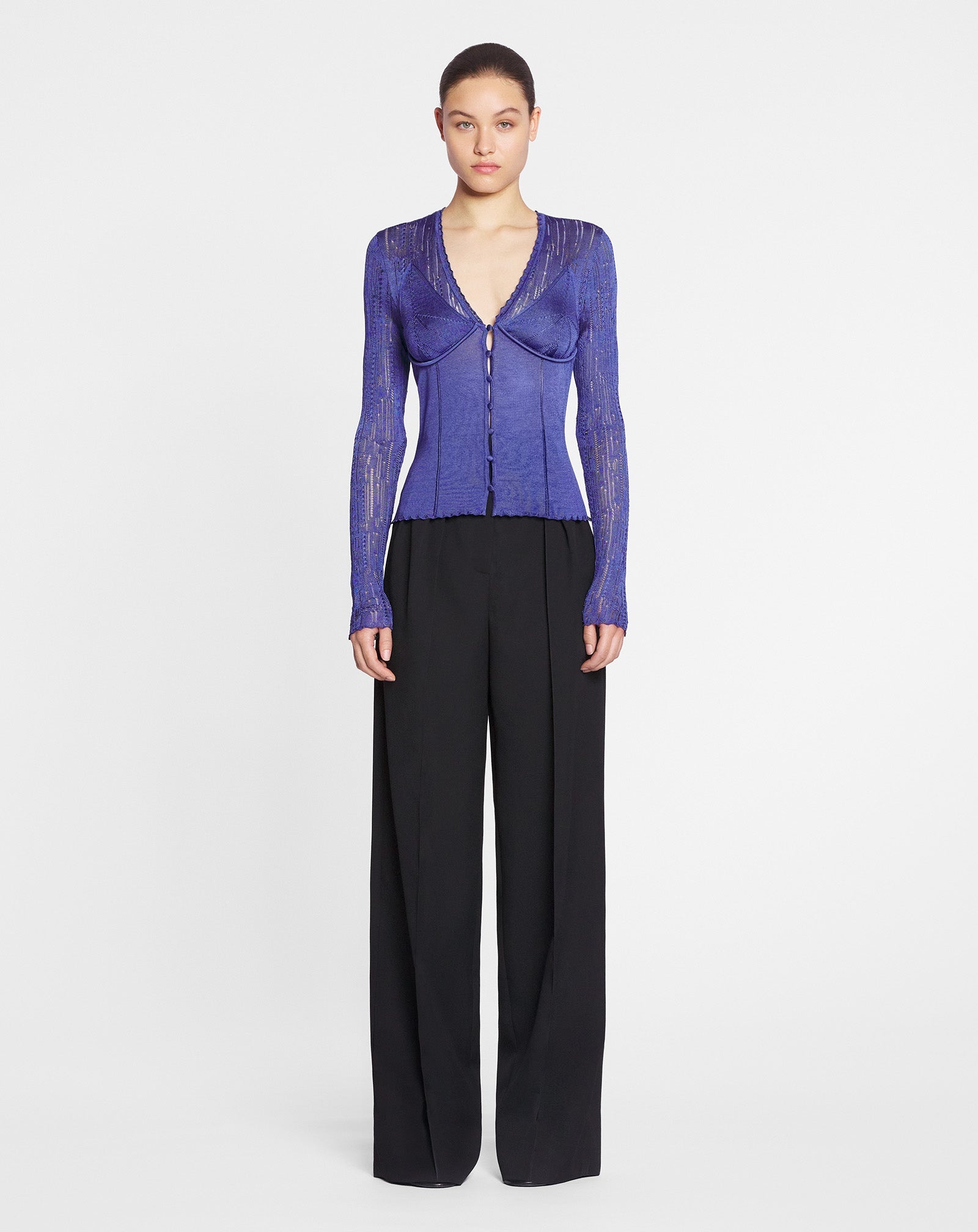 LONG-SLEEVED CARDIGAN - 2