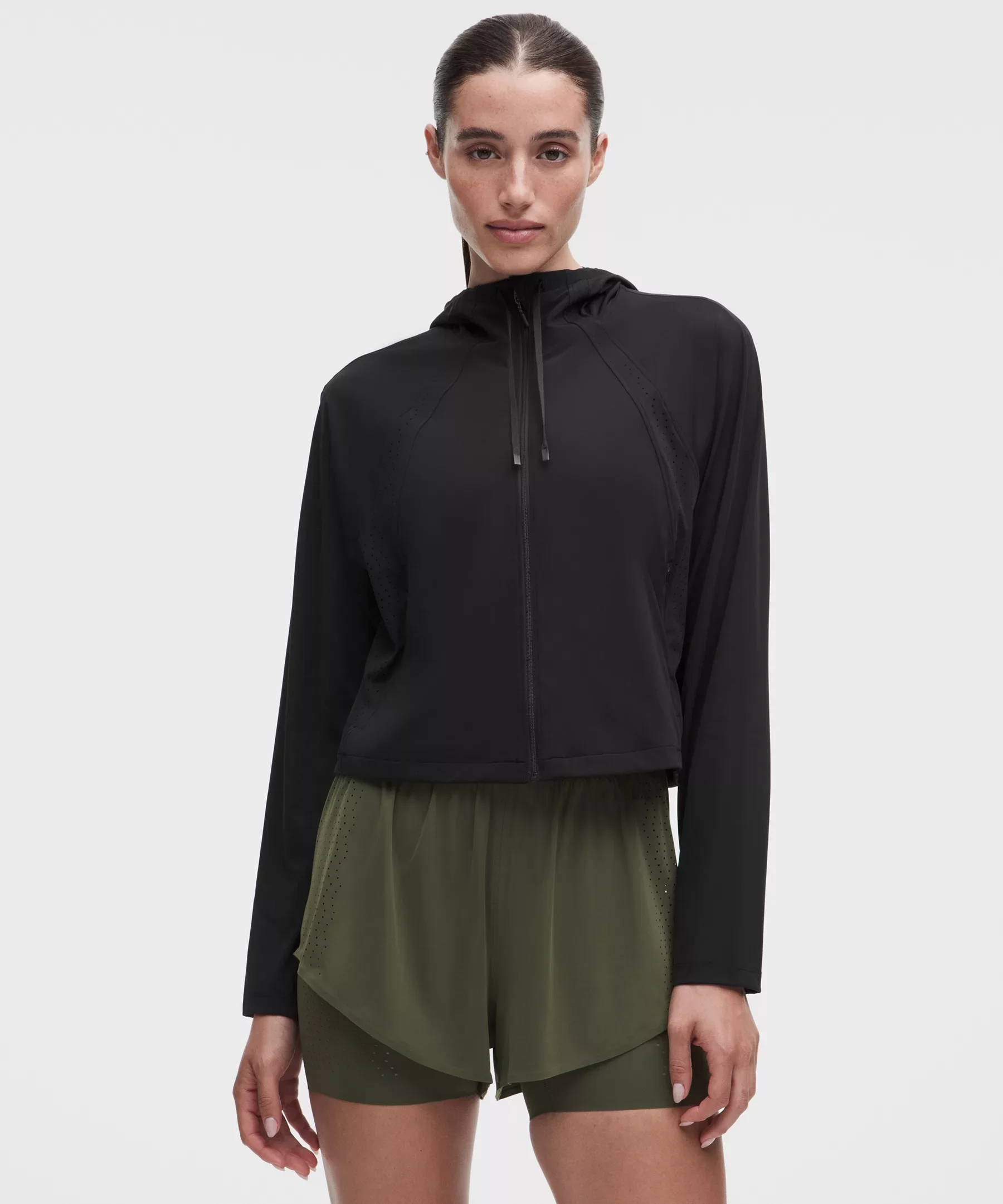 Sleek Perforated Running Jacket - 1