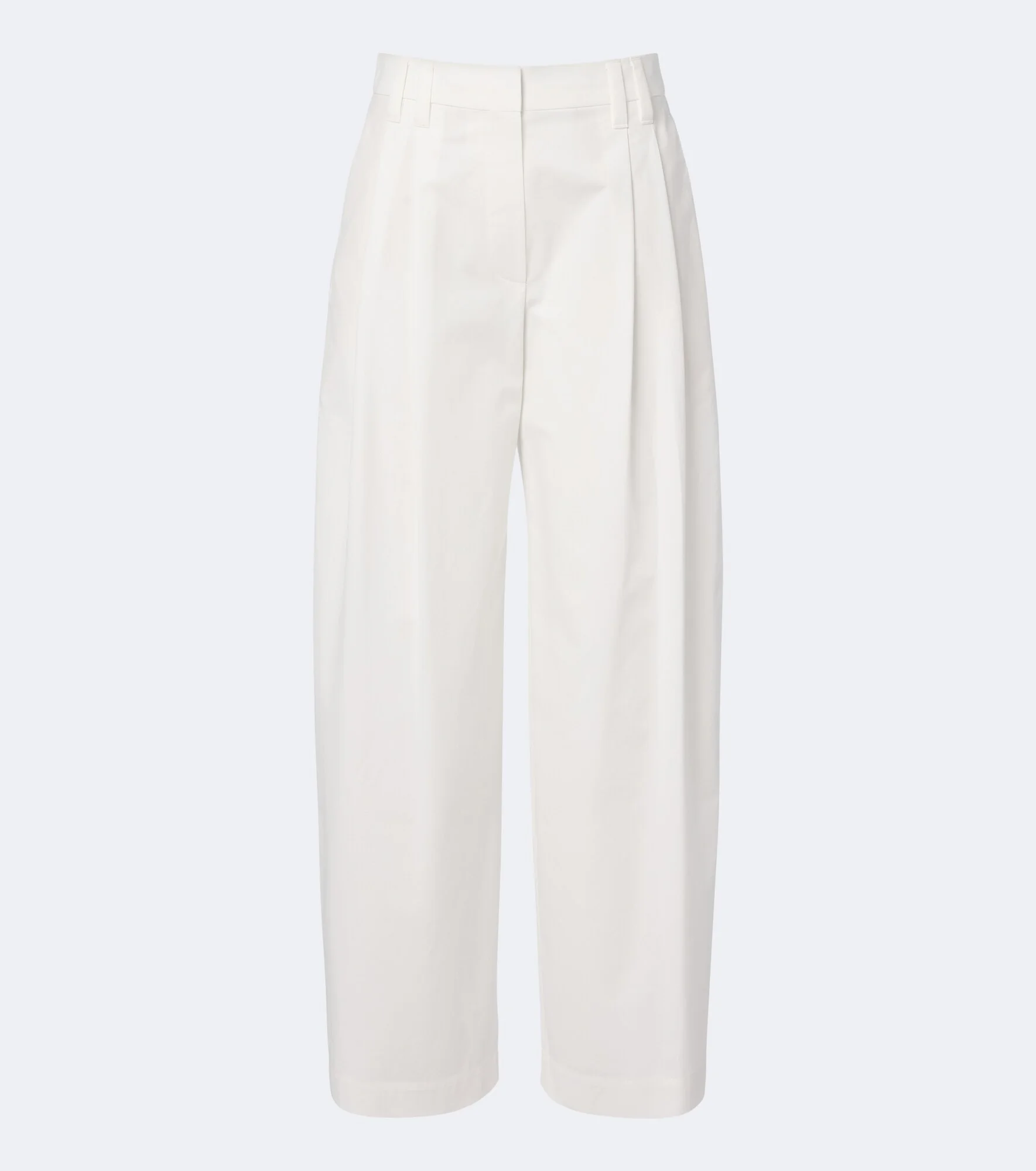 Monili cotton poplin wide-leg pants - 1