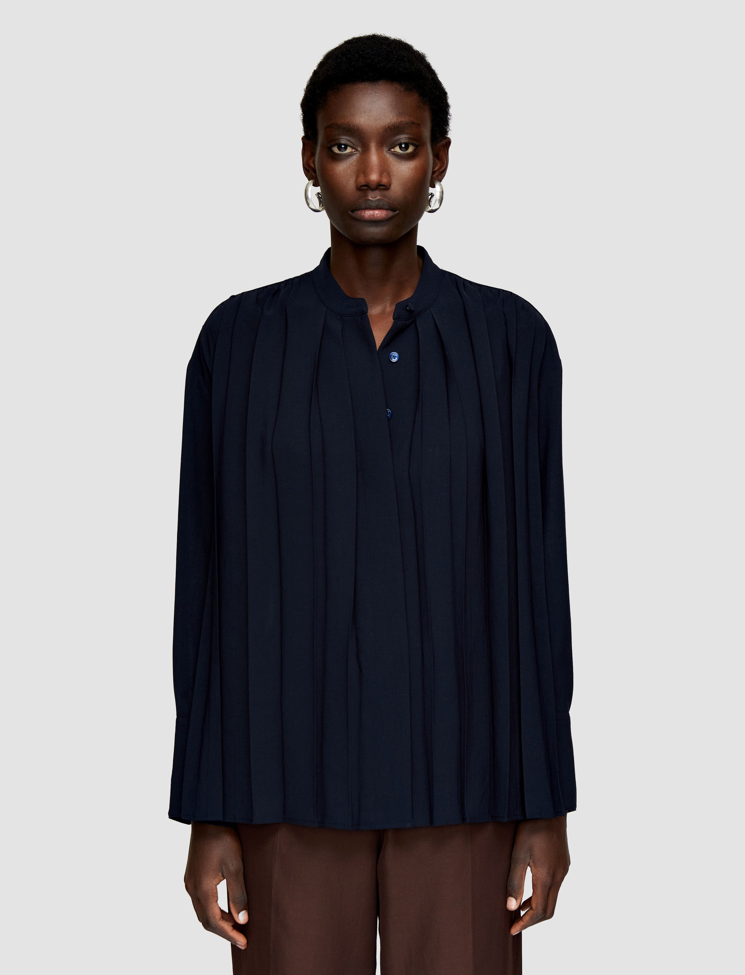 Malte Airy Plissé Blouse - 3