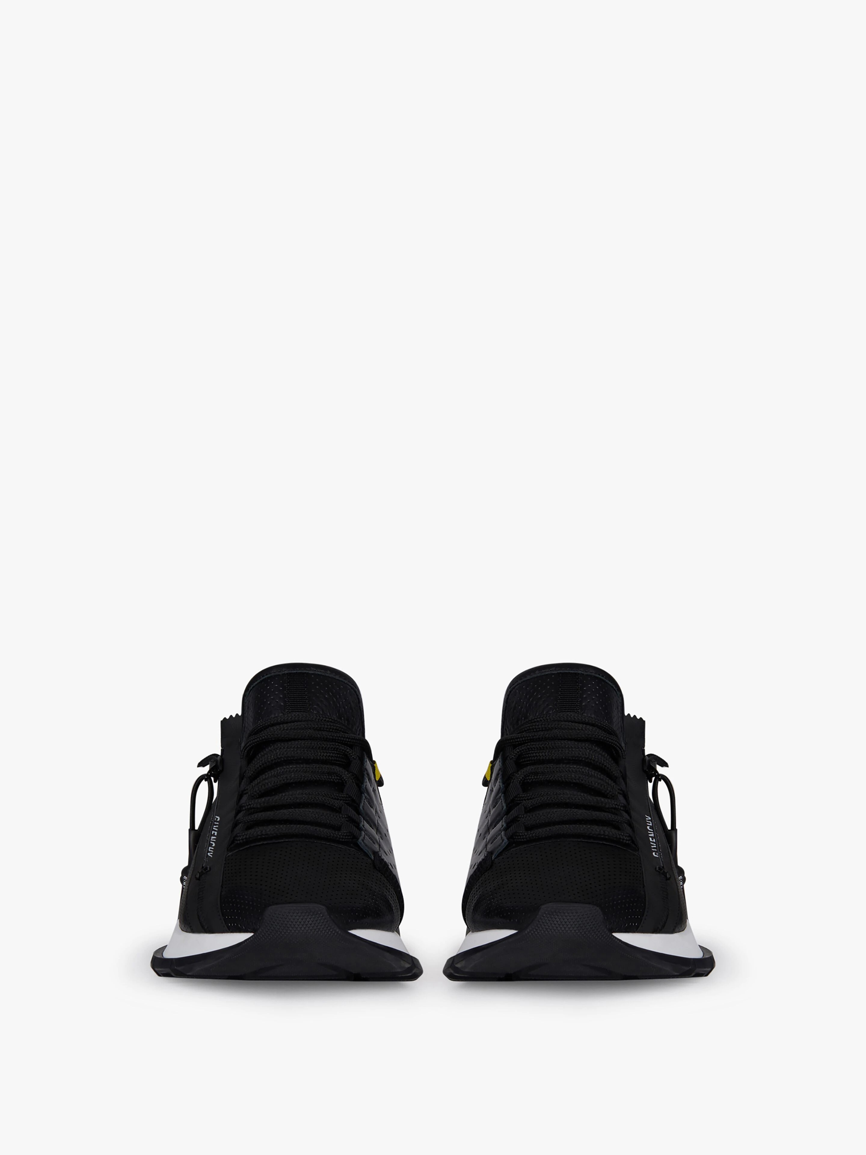 SPECTRE LOW RUNNERS SNEAKERS IN PERFORATED LEATHER WITH ZIP - 2