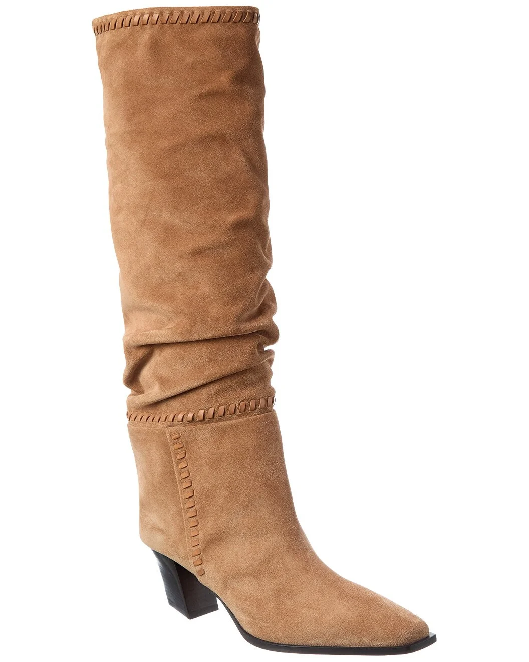 Jimmy Choo Hart Stitch 60 Suede Knee-High Boot - 1