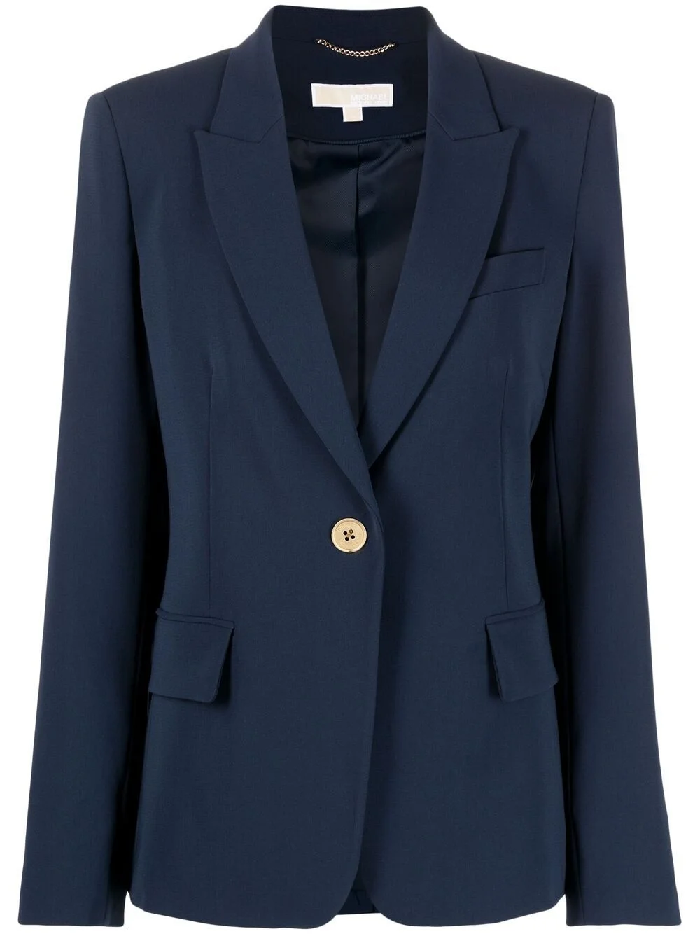 tailored double crêpe blazer - 1