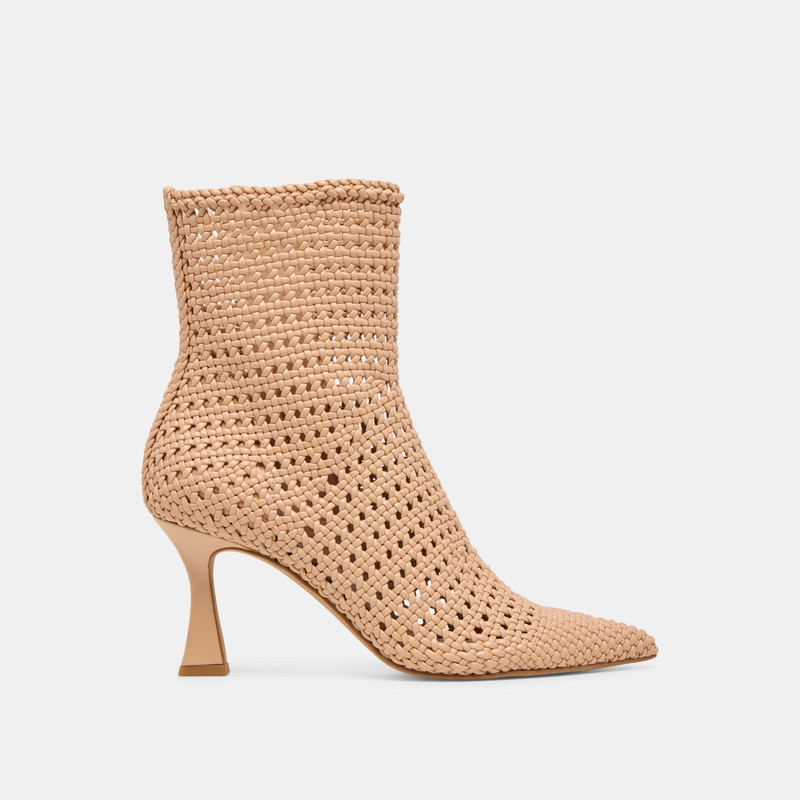 EMBRY BOOTIES LT TAN WOVEN STELLA 1