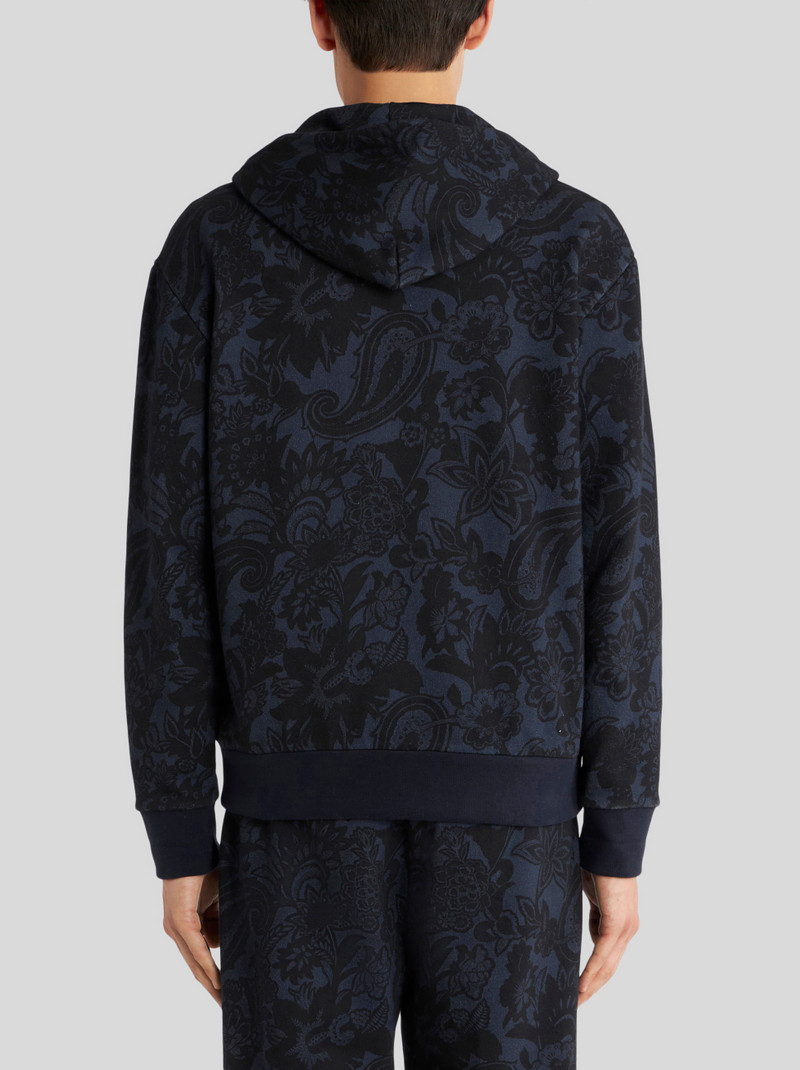 PAISLEY PRINT HOODED SWEATSHIRT 4