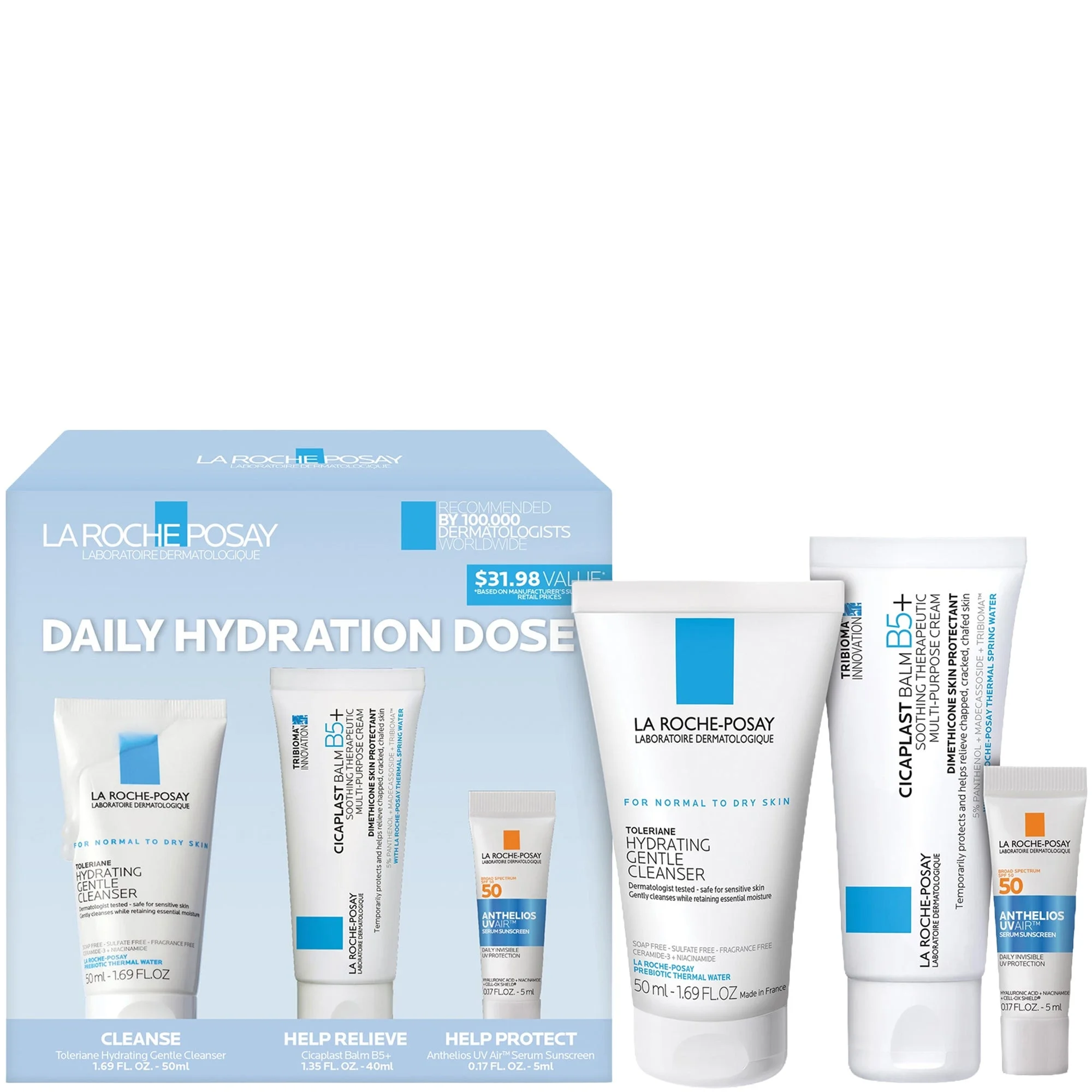 La Roche-Posay Daily Hydration Dose, Three Piece Discovery Set - 1