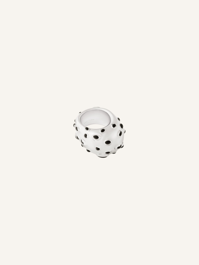 INFINITY FLECKED METAL RING 3