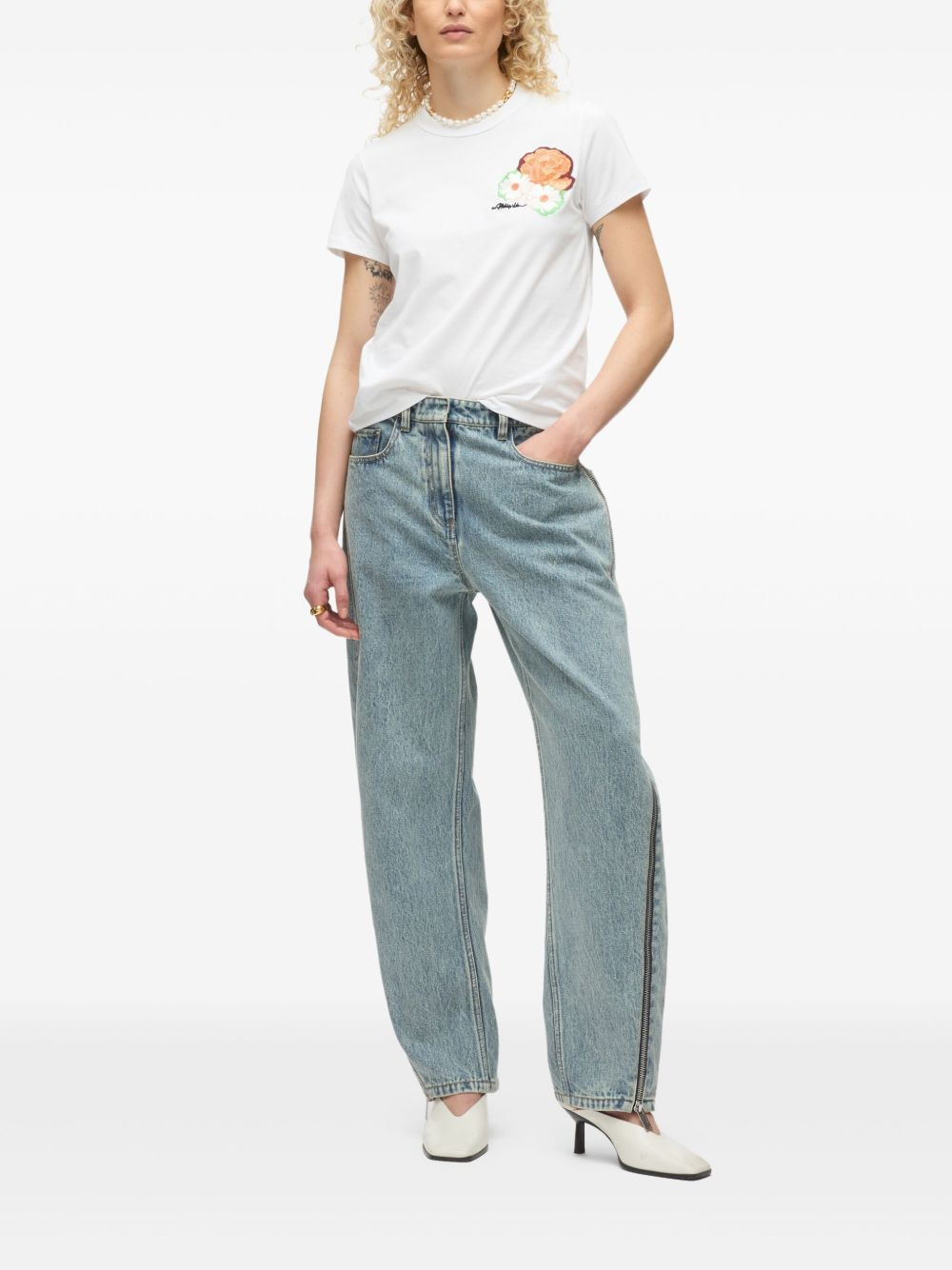 logo-embroidered T-Shirt - 3