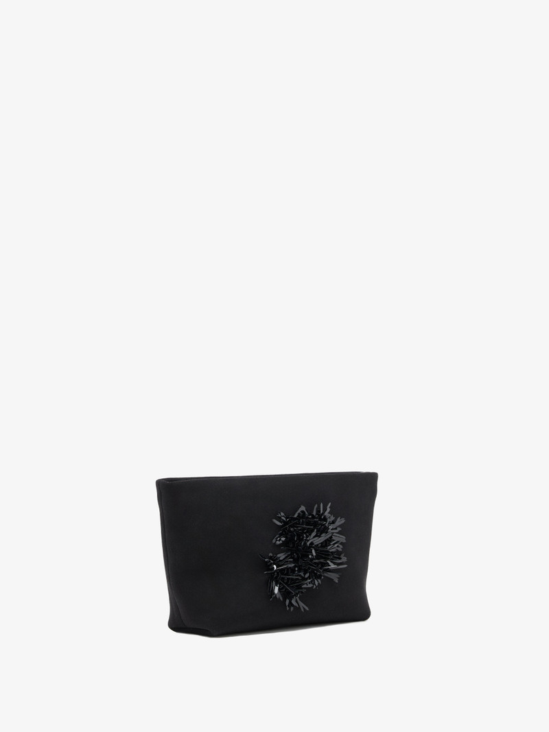 Bond Clutch in Embroidered Compact Crepe 2
