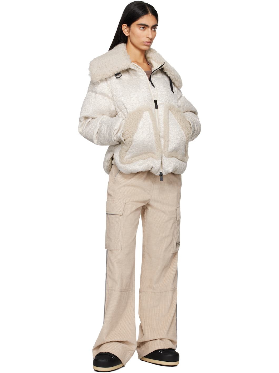 Beige Stowe Down Jacket - 5
