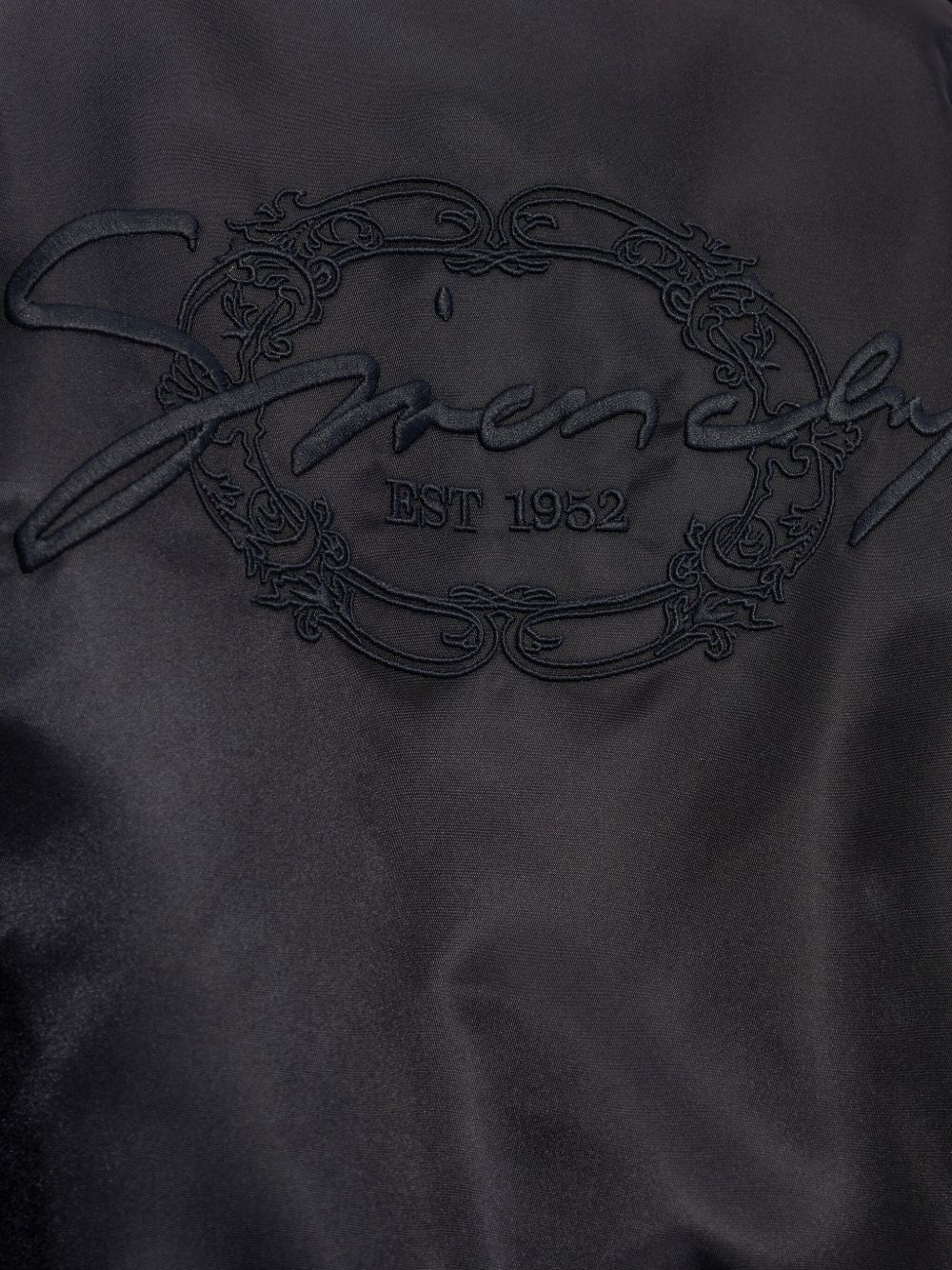 logo-embroidered bomber jacket - 5