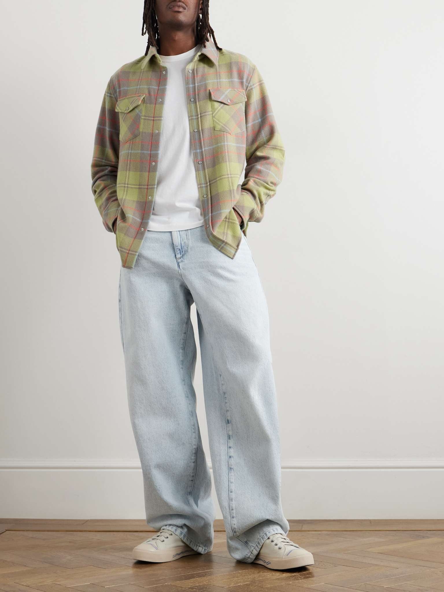 Earth Checked Cashmere Shirt - 2