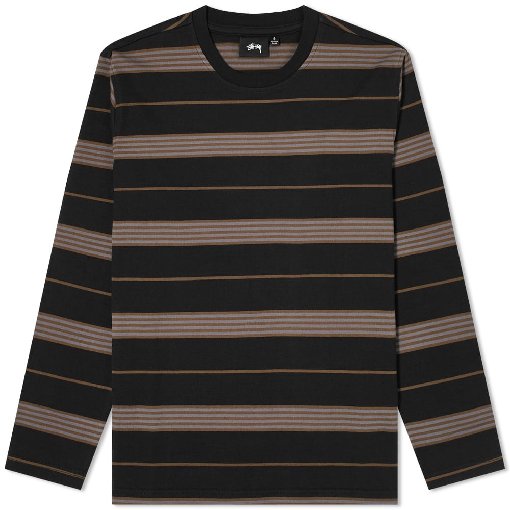 Stussy Asher Stripe Crew Tee - 1