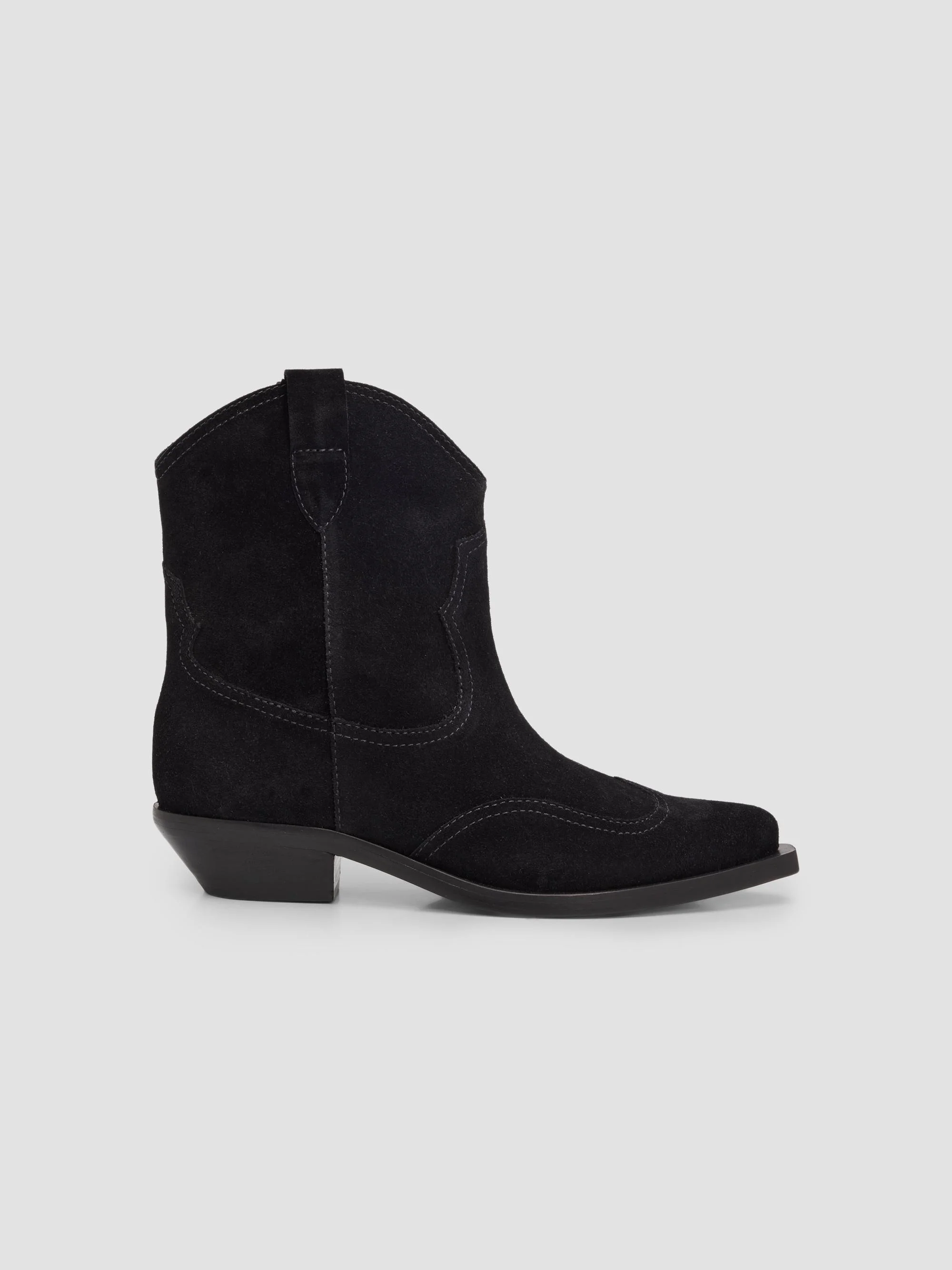 Women's Nash 30MM Suede Ankle Boots - Black - 1